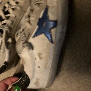 Golden goose size 36 blue star
